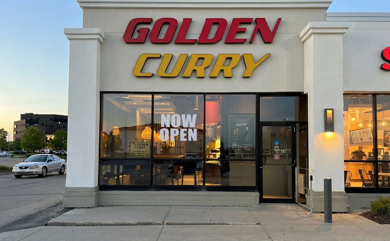 A spread of Indian curries, rice and roti from the Golden Curry menu in North Winnipeg